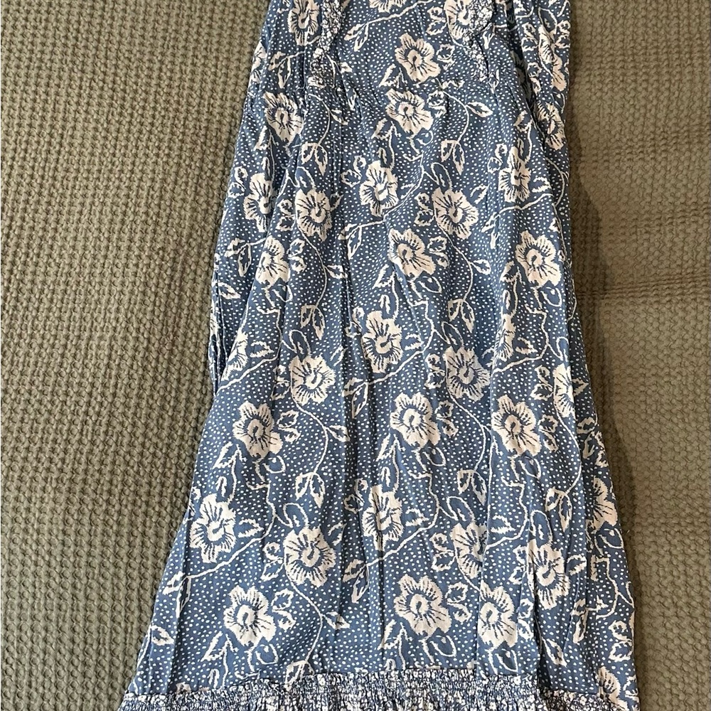 Floral Blue and White Women's Skirt